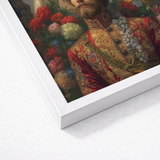Framed Portrait Man Ornate Red Gold Military Uniform Prince Fyodor, Itty-bitty Pretty Committee, Baroque Gay Princes