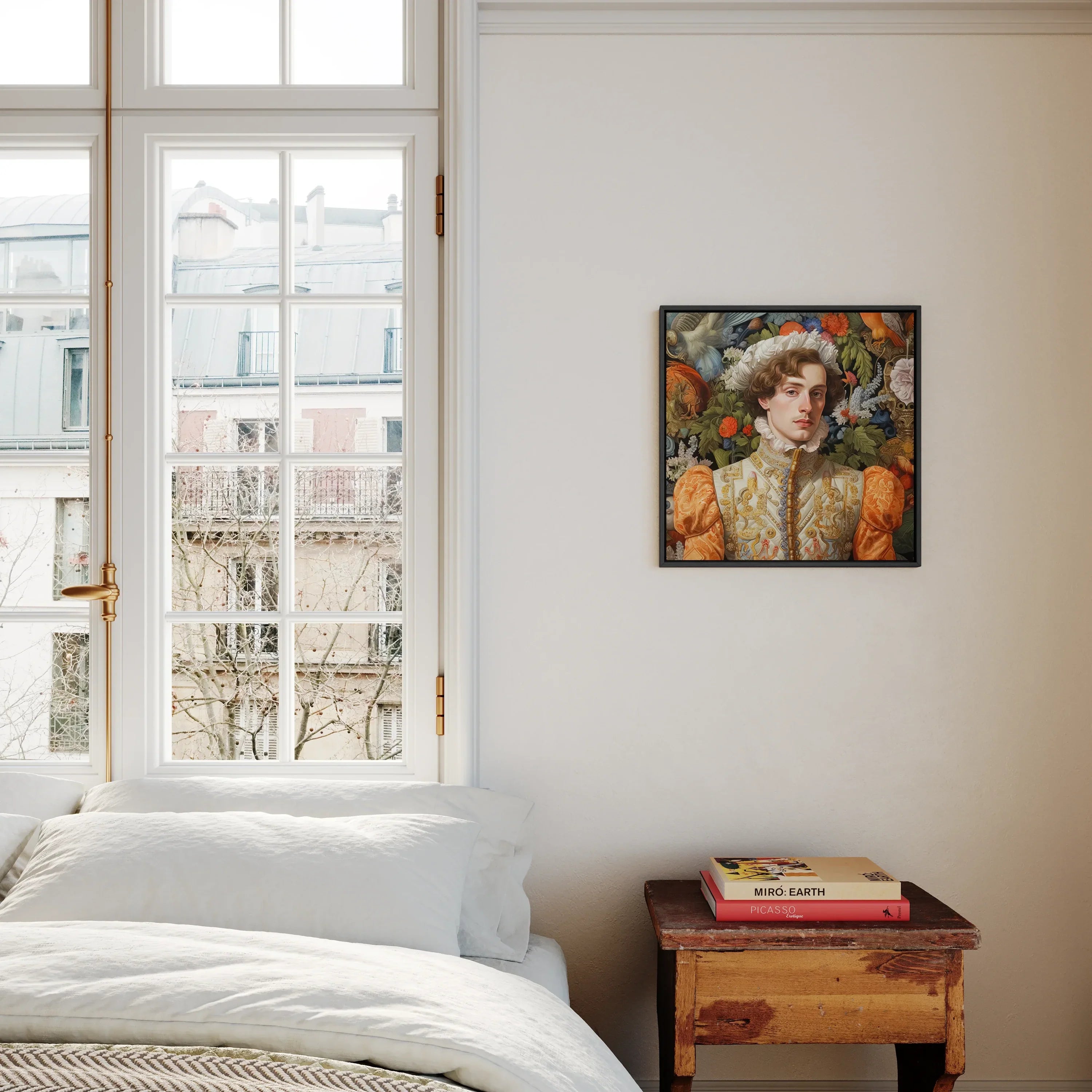 Prince Hugo - Gay German Royalty Framed Canvas, Bedroom Framed Portrait Painting Wall