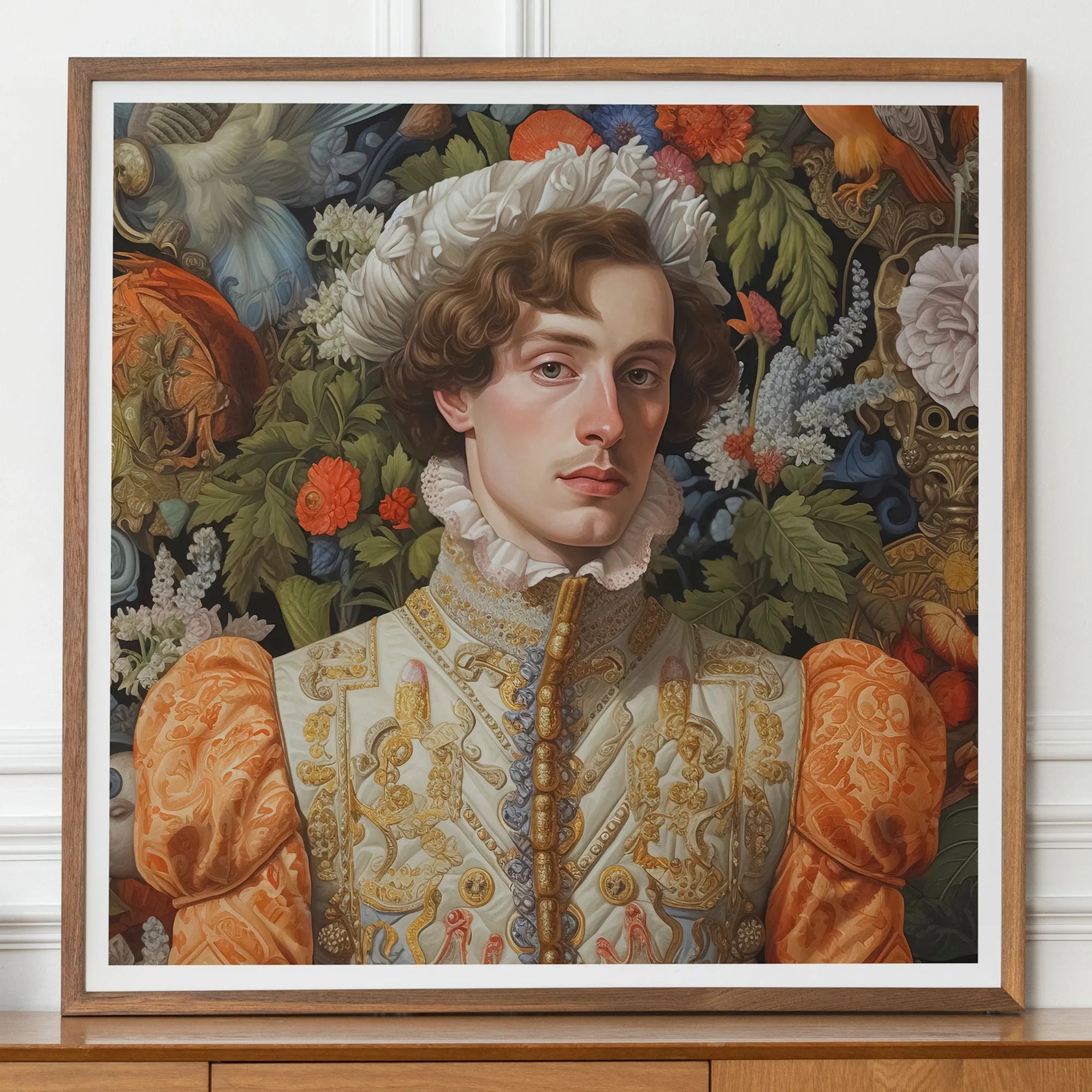 Prince Hugo - Gay German Royalty Renaissance Queerart Print - 30’x30’ - Posters Prints & Visual Artwork - Aesthetic Art
