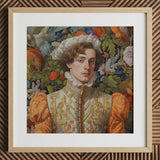Prince Hugo - German Gay Royalty Art Print / Canvas, 12x12’’ / 31x31cm / Natural Frame / Matboard, Posters Prints & Visual Artwork, Toby