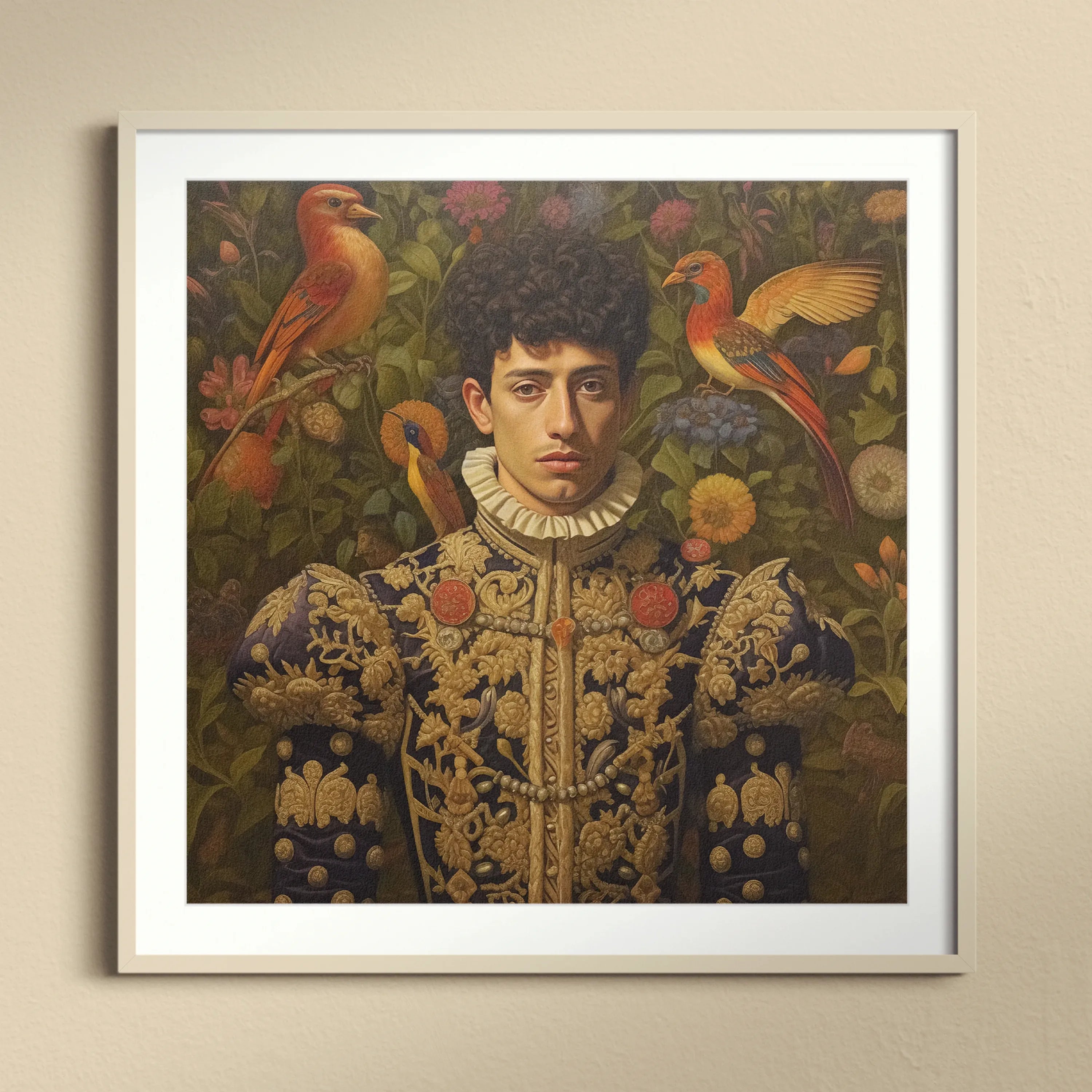 Prince Ignacio - Gay Spanish Royalty Hispanic Queerart Print - 16’x16’ - Posters Prints & Visual Artwork - Aesthetic Art