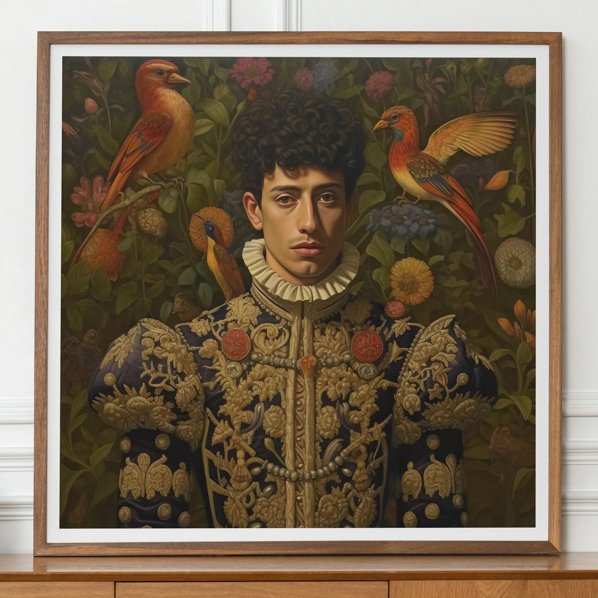 Prince Ignacio - Gay Spanish Royalty Hispanic Queerart Print - 30’x30’ - Posters Prints & Visual Artwork - Aesthetic Art