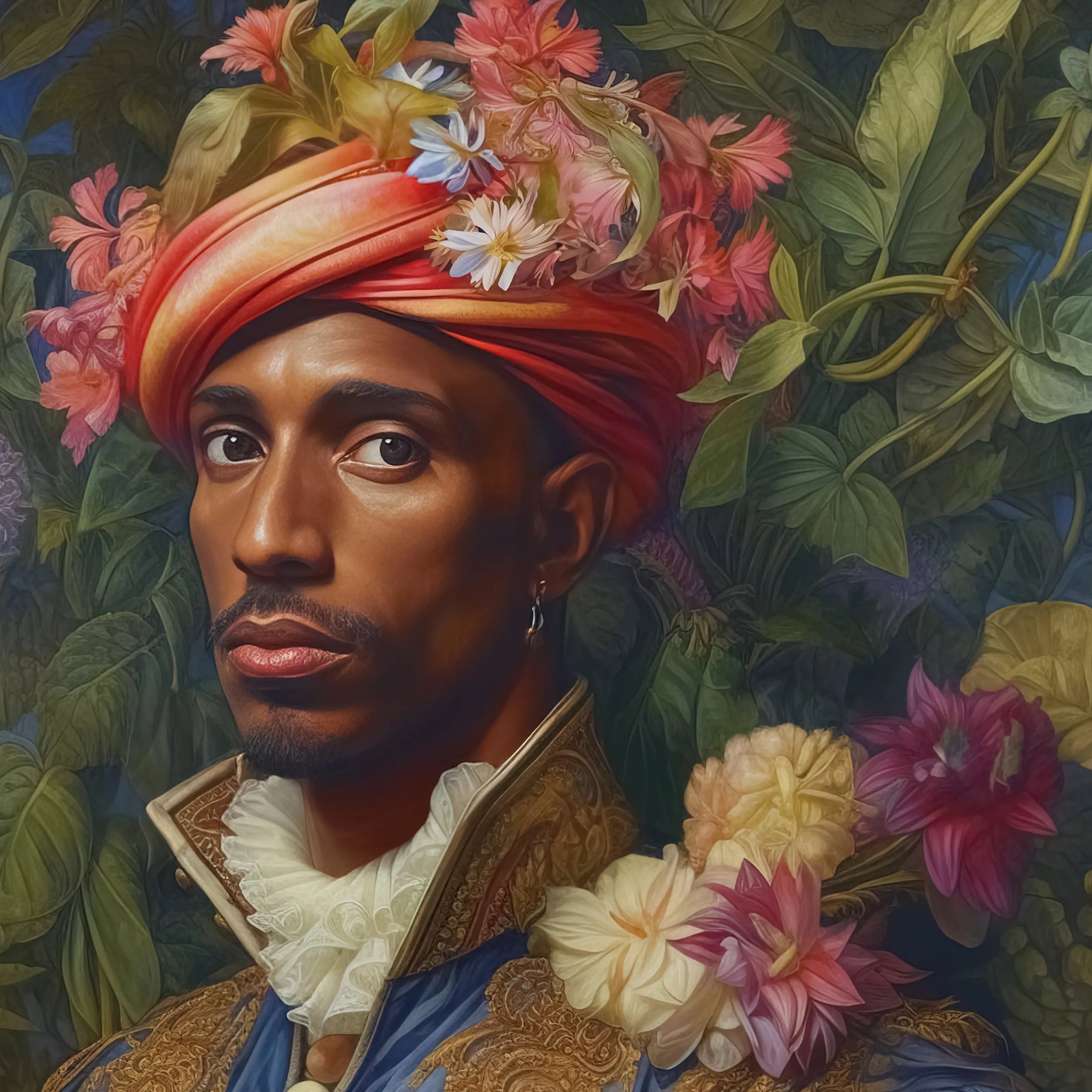 Prince Isaiah - Afroamerican Gay Black Royalty Queerart - Posters Prints & Visual Artwork - Aesthetic Art