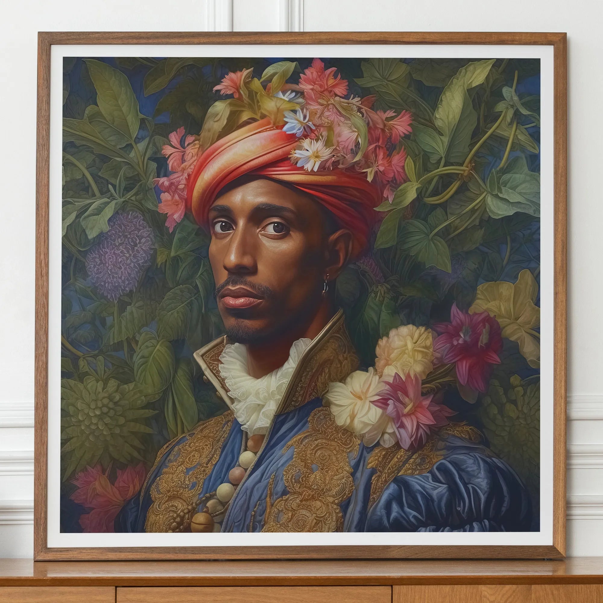 Prince Isaiah - Afroamerican Gay Black Royalty Queerart - 30’x30’ - Posters Prints & Visual Artwork - Aesthetic Art
