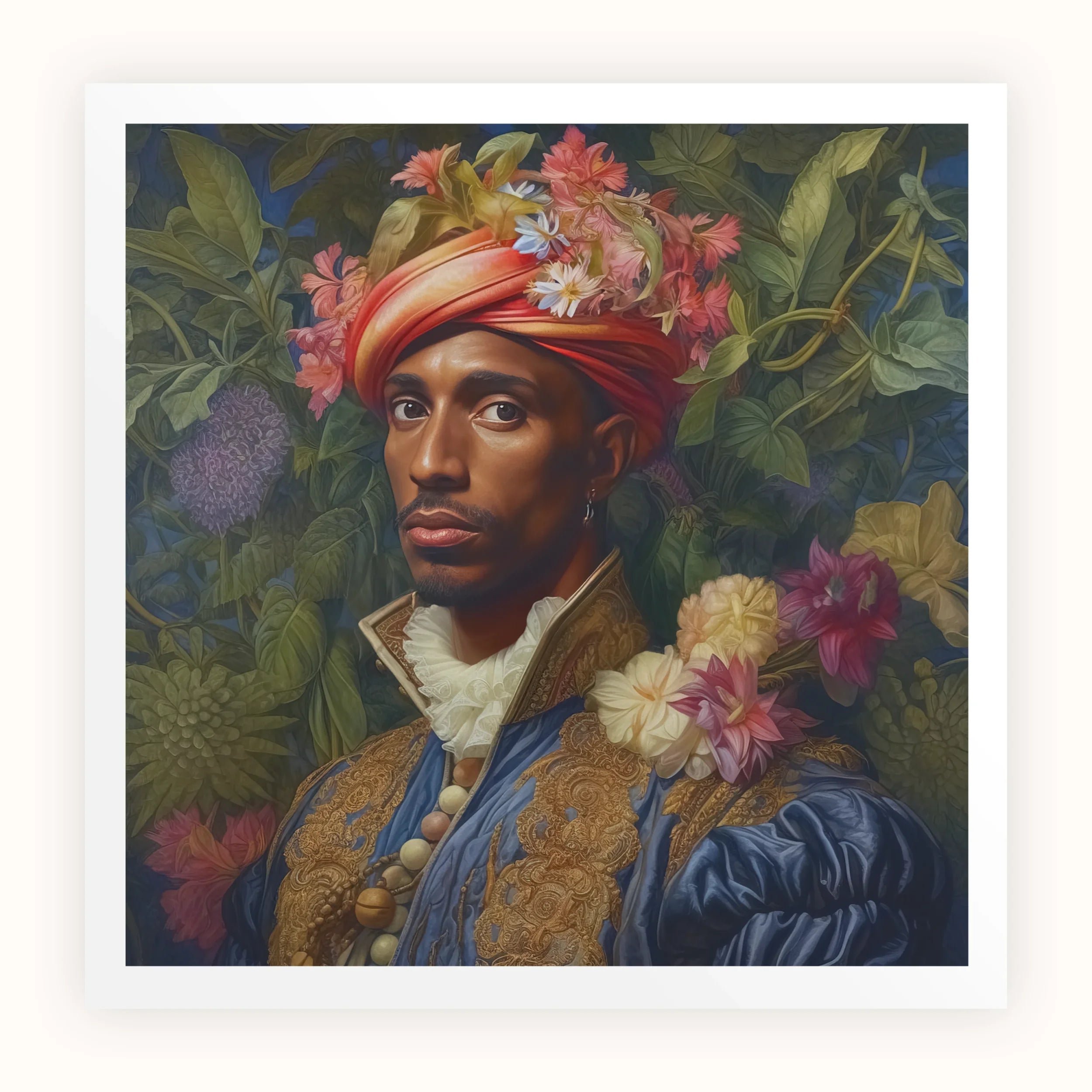 Prince Isaiah - Black Gay Royalty Baroque Art Print Posters Prints & Visual Artwork