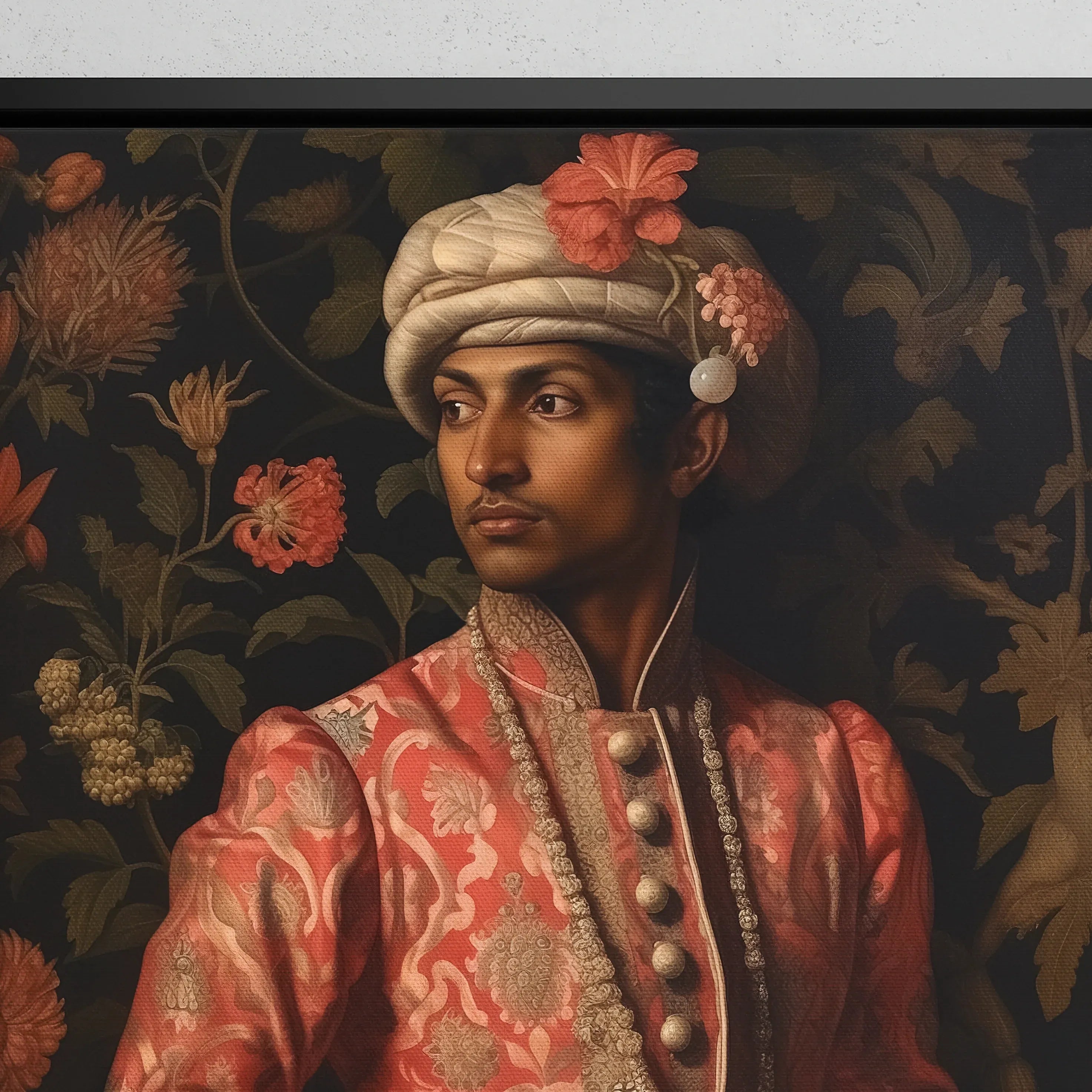 Prince Kaniyan - Gay India Tamil Royalty Queerart Canvas - Posters Prints & Visual Artwork - Aesthetic Art