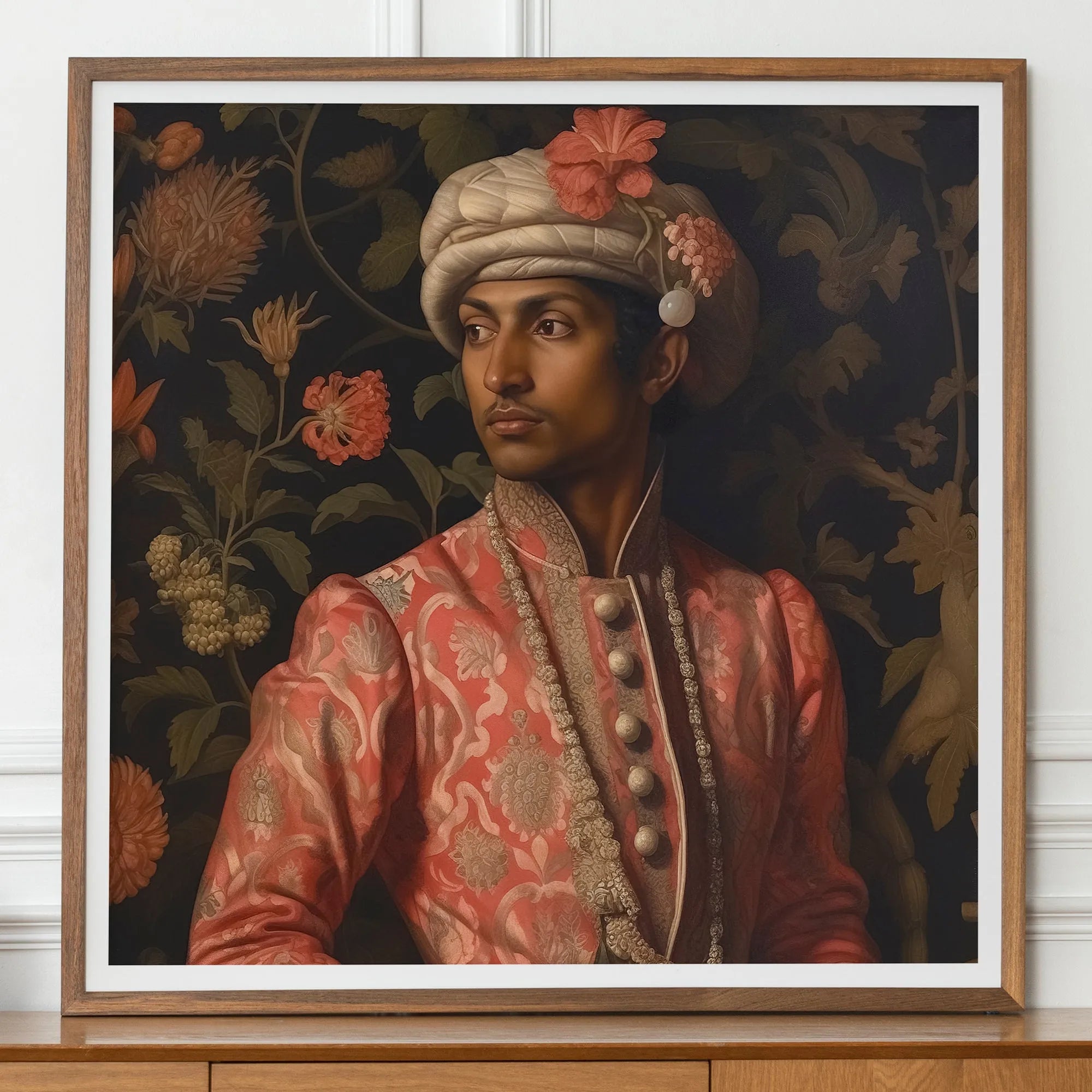 Prince Kaniyan - Gay India Tamil Royalty Queerart Print - 30’x30’ - Posters Prints & Visual Artwork - Aesthetic Art