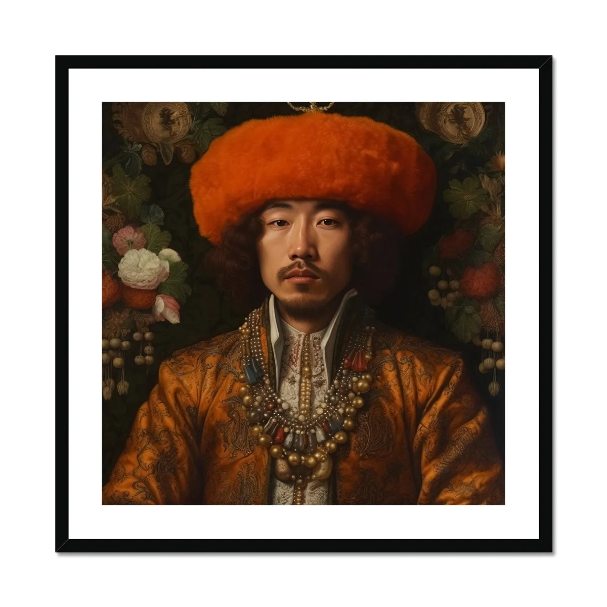 Prince Khaliun - Gay Mongolian Royalty Baroque Art Print Posters Prints & Visual Artwork