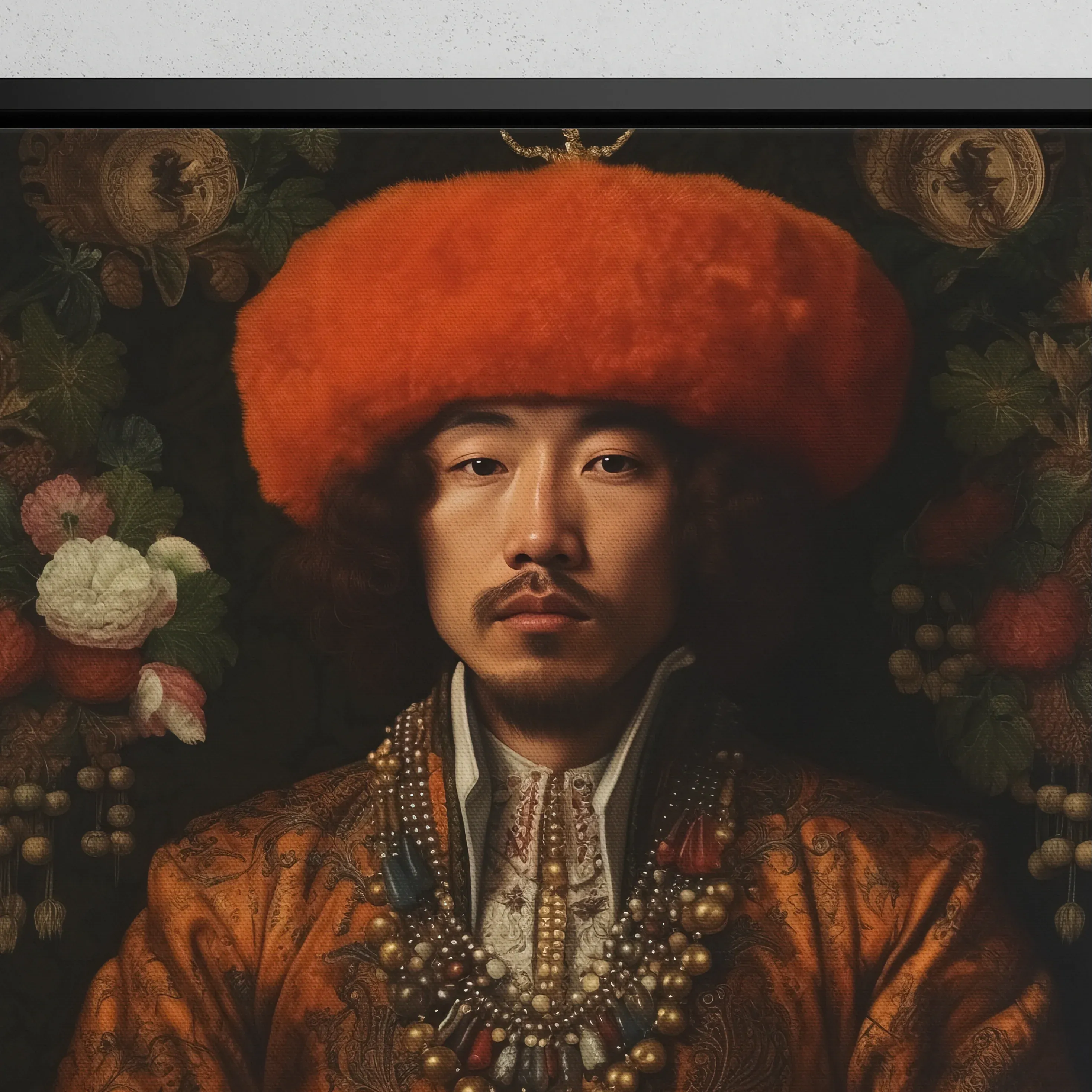 Prince Khaliun - Mongolian Gaysian Royalty Queerart Canvas - Posters Prints & Visual Artwork - Aesthetic Art