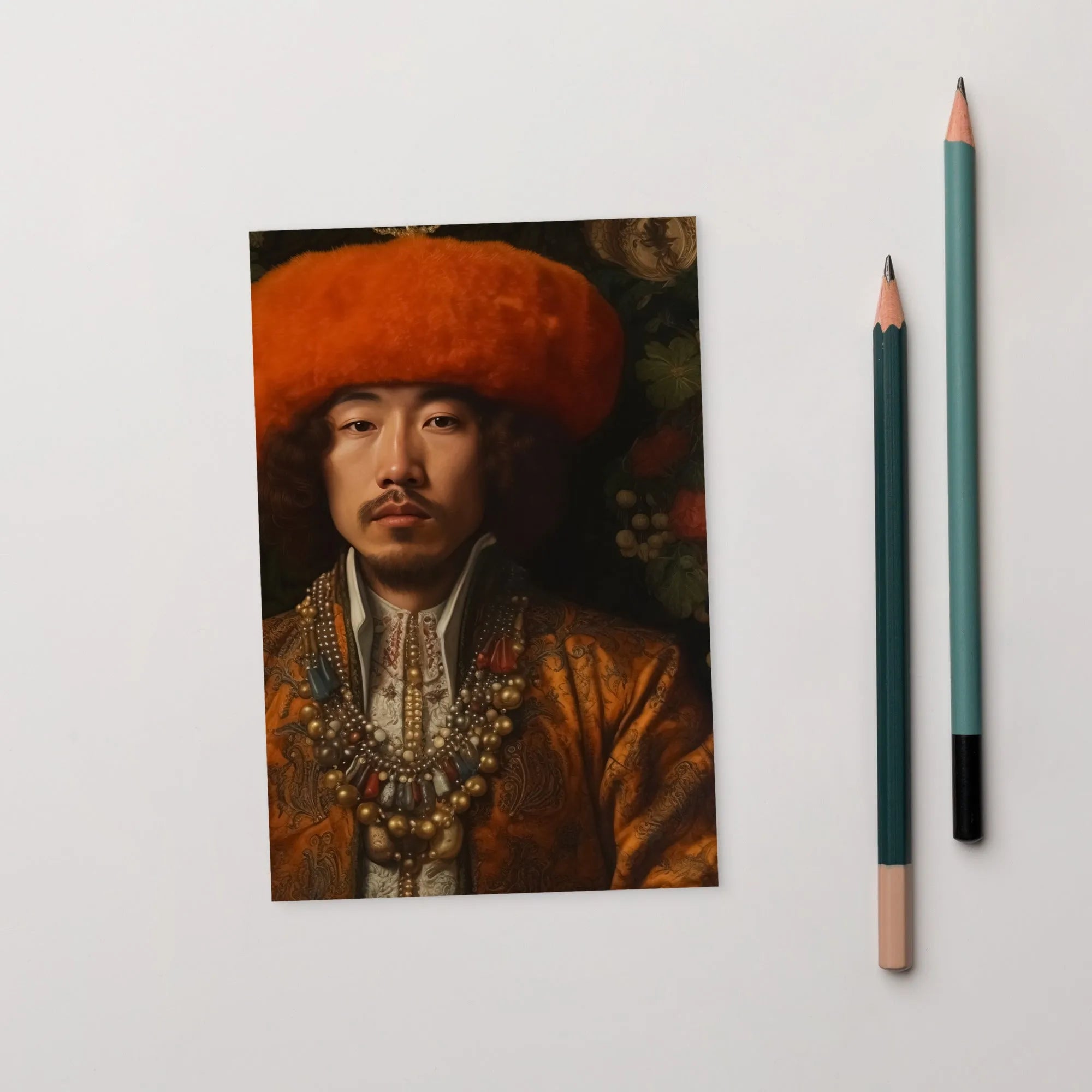 Prince Khaliun - Mongolian Gaysian Royalty Queerart Print - 4’x6’ - Posters Prints & Visual Artwork - Aesthetic Art