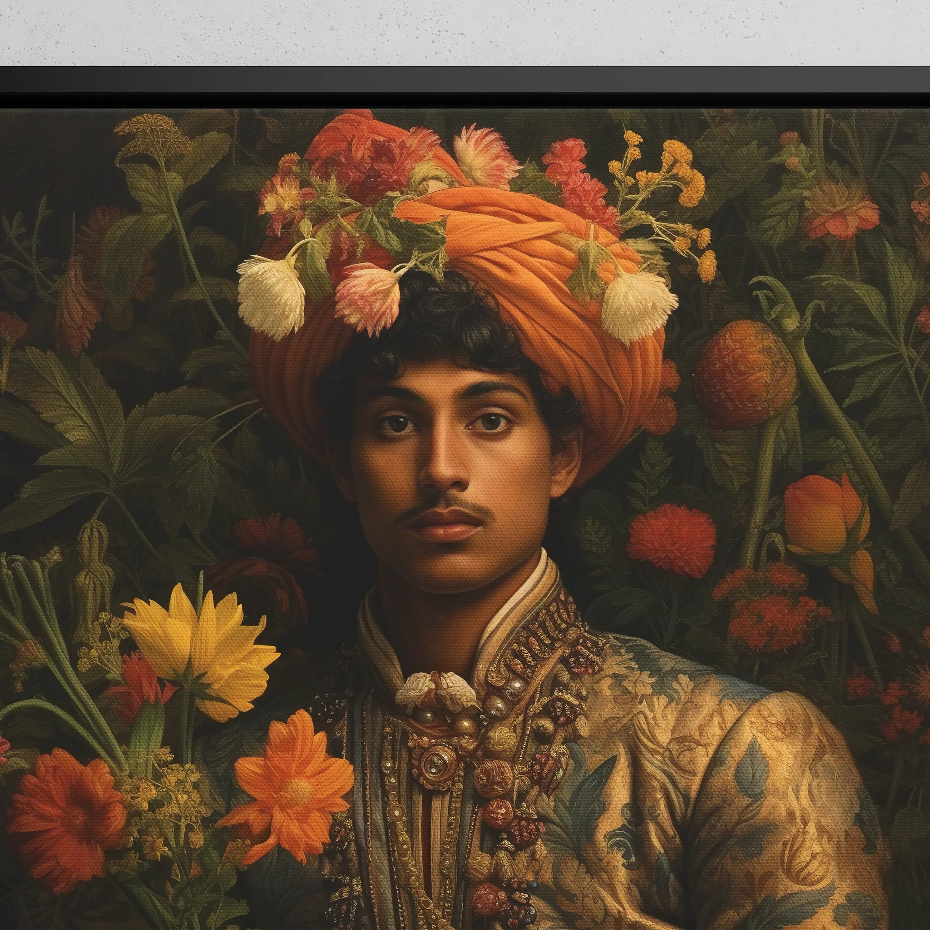 Prince Rajanikanta - Gay India Royalty Queerart Dandy Canvas - Posters Prints & Visual Artwork - Aesthetic Art
