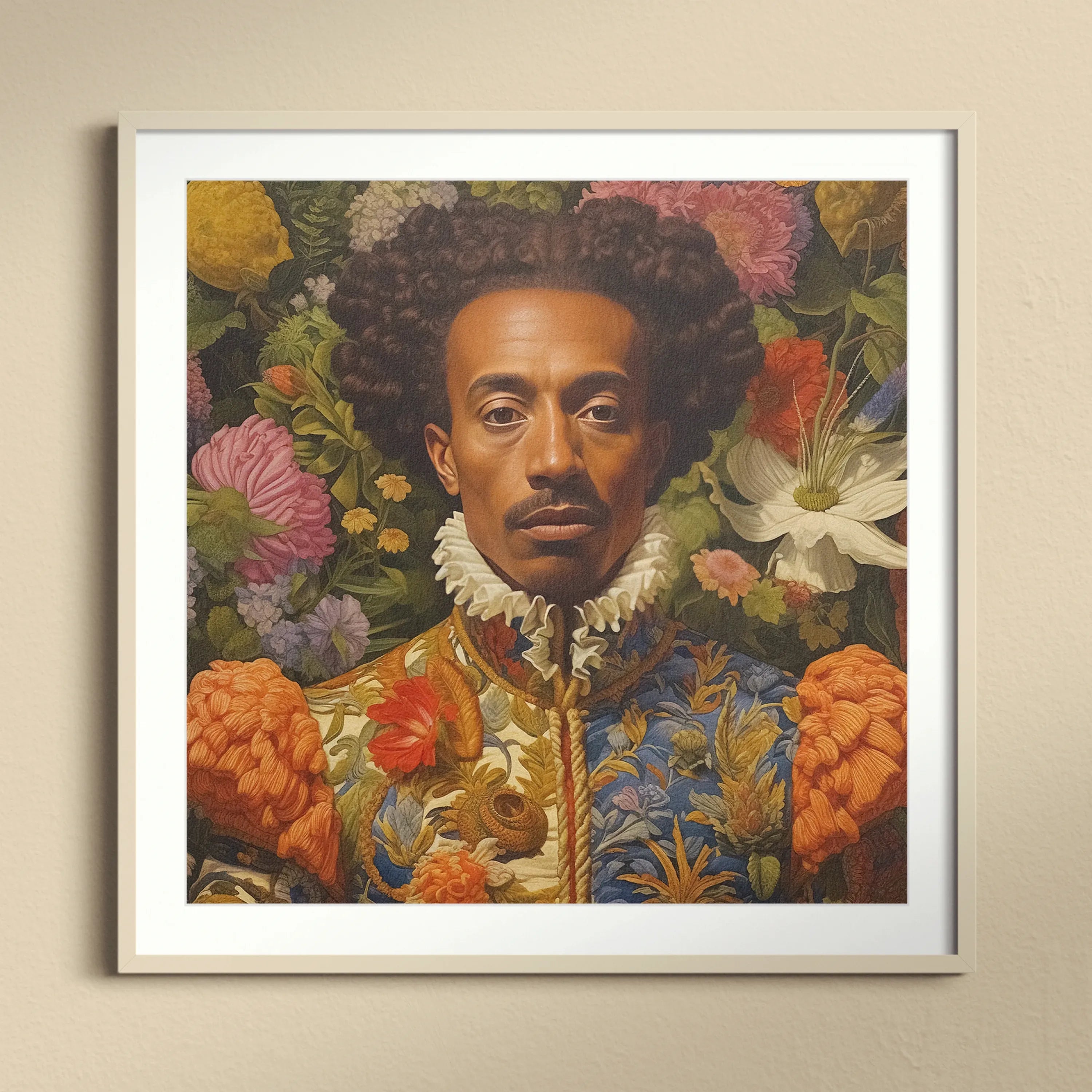 Prince Wesley - Afroamerican Gay Black Royalty Queerart - 16’x16’ - Posters Prints & Visual Artwork - Aesthetic Art