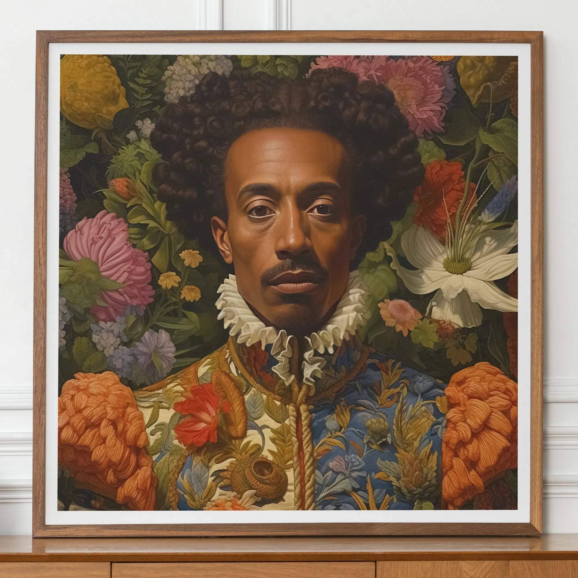 Prince Wesley - Afroamerican Gay Black Royalty Queerart - 30’x30’ - Posters Prints & Visual Artwork - Aesthetic Art