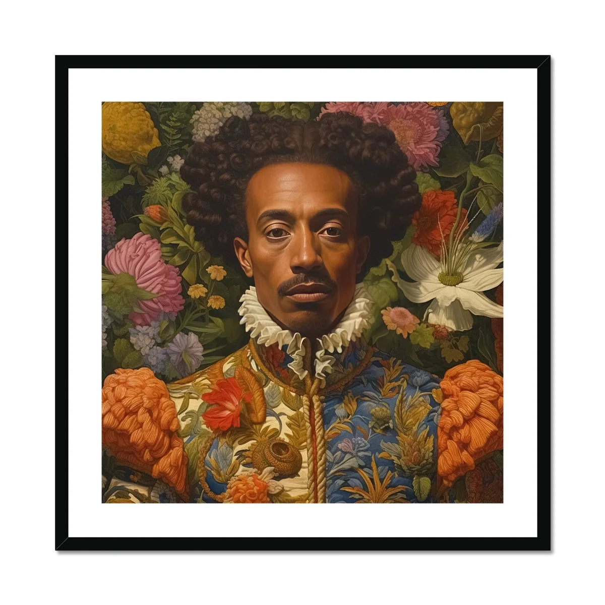 Prince Wesley - Afroamerican Gay Royalty Baroque Art Print Posters Prints & Visual Artwork