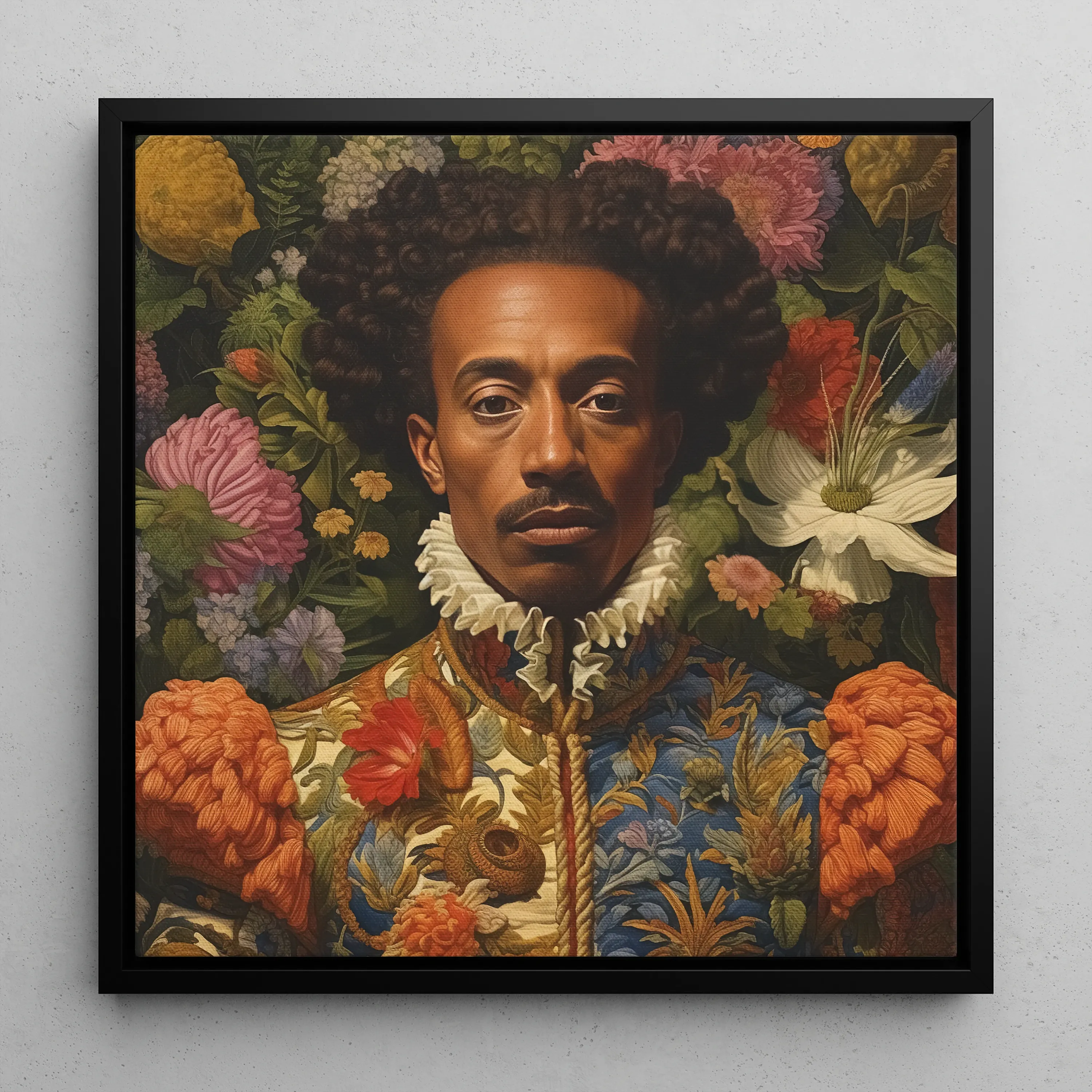 Prince Wesley - Afroamerican Gay Royalty Queerart Canvas - 16’x16’ - Posters Prints & Visual Artwork - Aesthetic Art