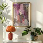 Princess Reah - Surreal Sorceress Myth Art Print, Framed Artwork Elegant Figure Gown Colorful Ethereal Background