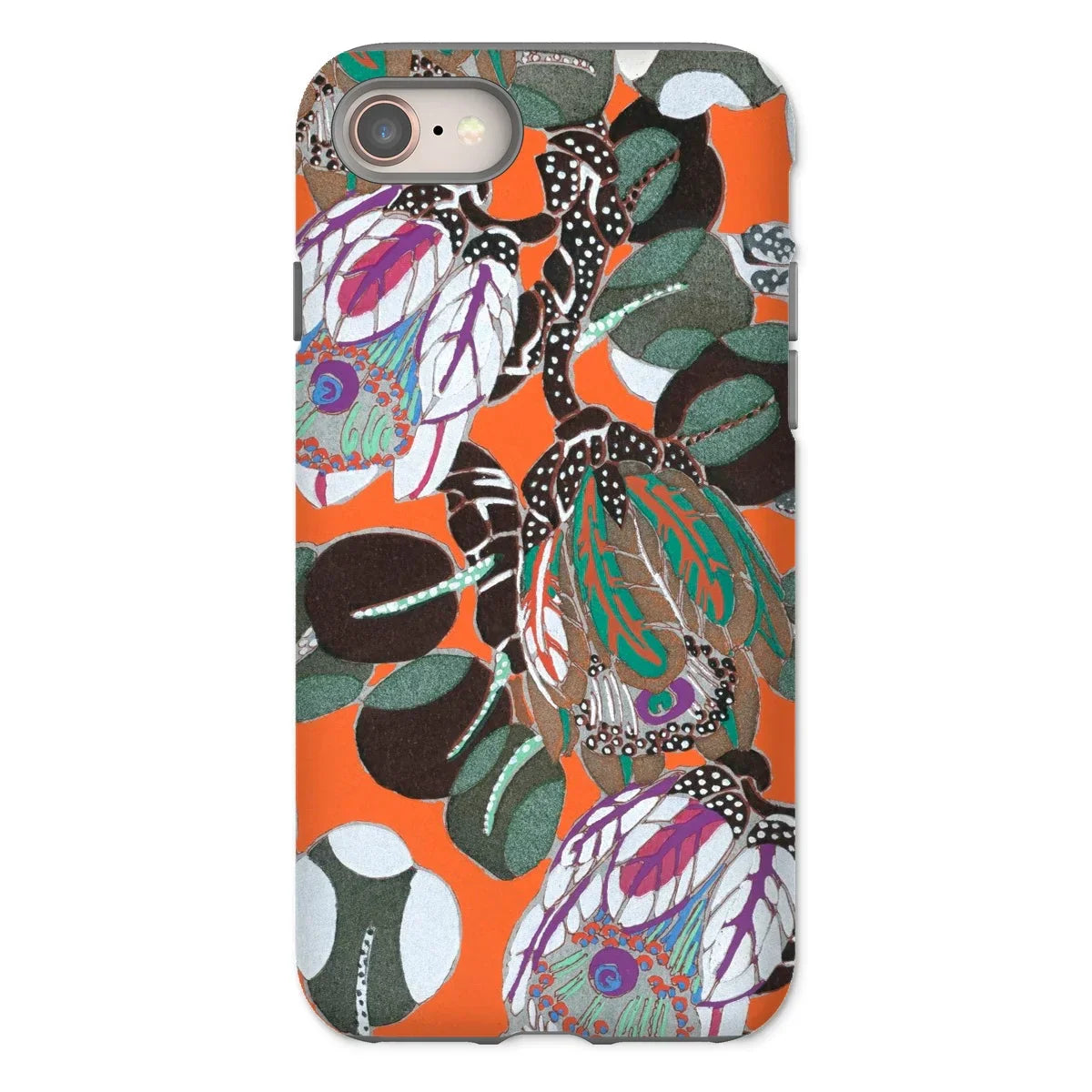 Protea - E.a. Seguy Pochoir Art Iphone Case - 8 / Matte