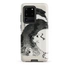 Puppies Kōno Bairei Meiji Era Samsung Case, Galaxy S20 Ultra / Matte, White Smartphone Case Black Illustration Dog Puppy