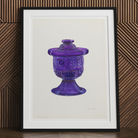 Sugar Bowl with Cover - Janet Riza Decorative Art Print Posters Prints & Visual Artwork