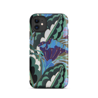 Purple Floral Motif - Edouard Benedictus Iphone Case 11 / Matte Floral Patterned Phone Case Edouard Benedictus, Benedictus Iphone Case, Art