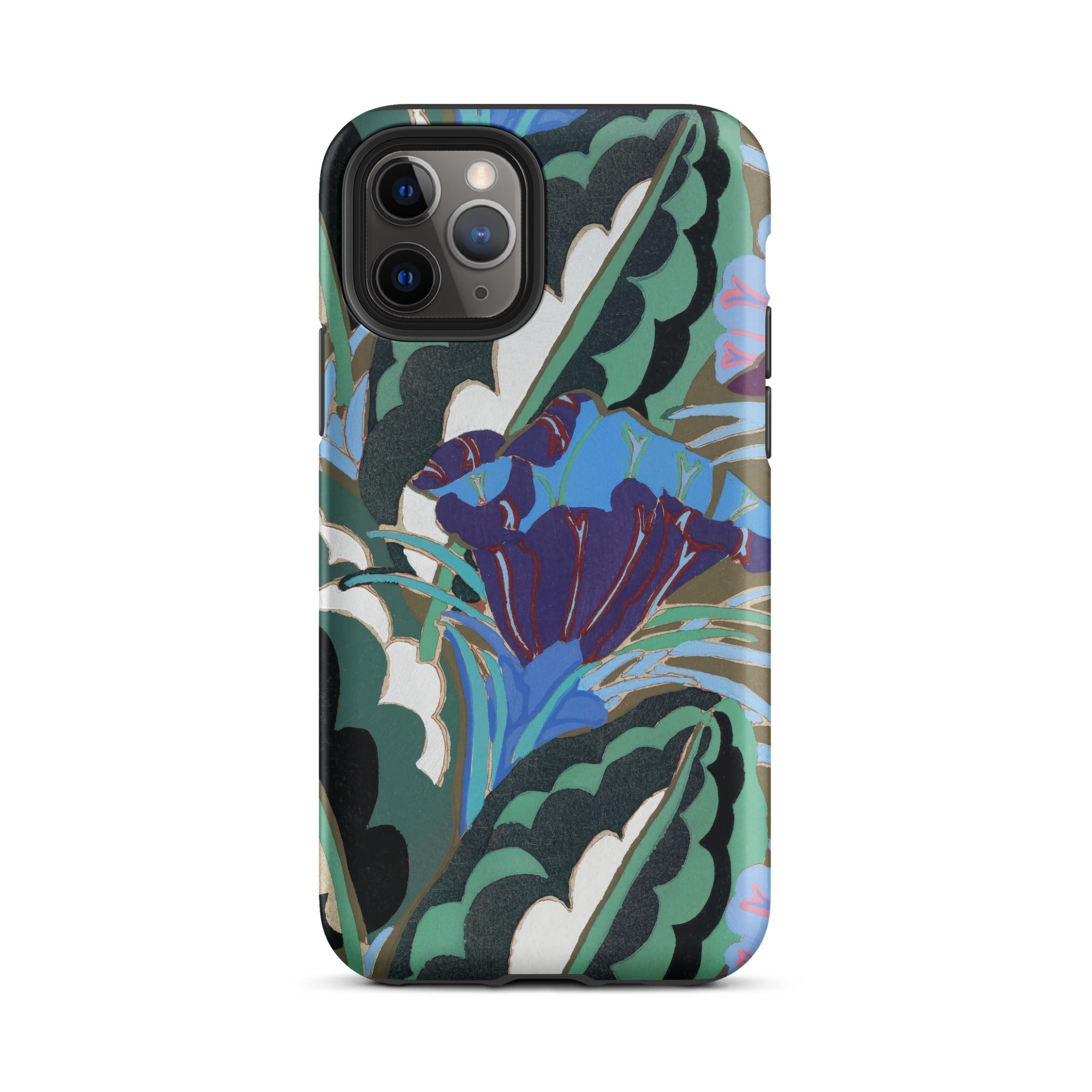 Purple Floral Motif Edouard Benedictus Iphone Case, 11 Pro / Matte, Floral Patterned Phone Case