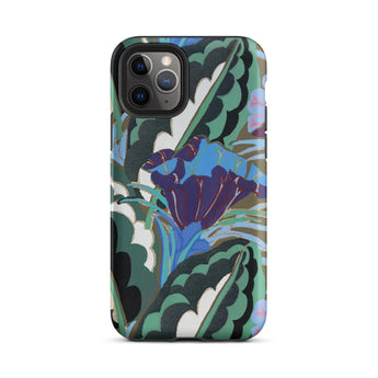 Purple Floral Motif - Edouard Benedictus Iphone Case 11 Pro / Matte Floral Patterned Phone Case Edouard Benedictus, Benedictus Iphone Case,