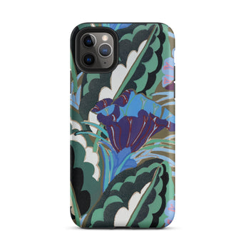 Purple Floral Motif - Edouard Benedictus Iphone Case 11 Pro Max / Matte Floral Patterned Phone Case Edouard Benedictus, Benedictus Iphone