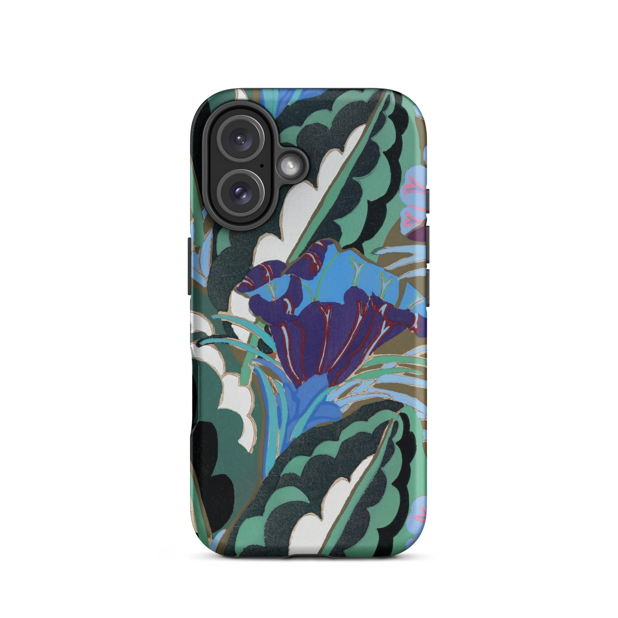 Purple Floral Motif Edouard Benedictus Iphone Case, 16 / Matte, Floral Patterned Phone Case