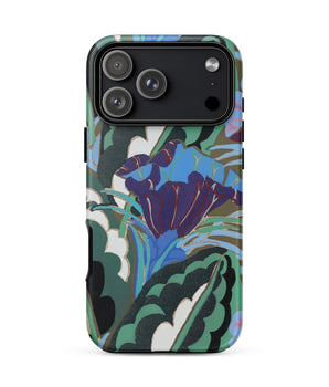 Iphone 17 Pro Max / Matte Purple Floral Motif - Edouard Benedictus Case, Art Deco