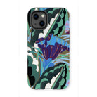 Purple Floral Motif - Edouard Benedictus Tough Phone Case Iphone 13 Mini / Gloss