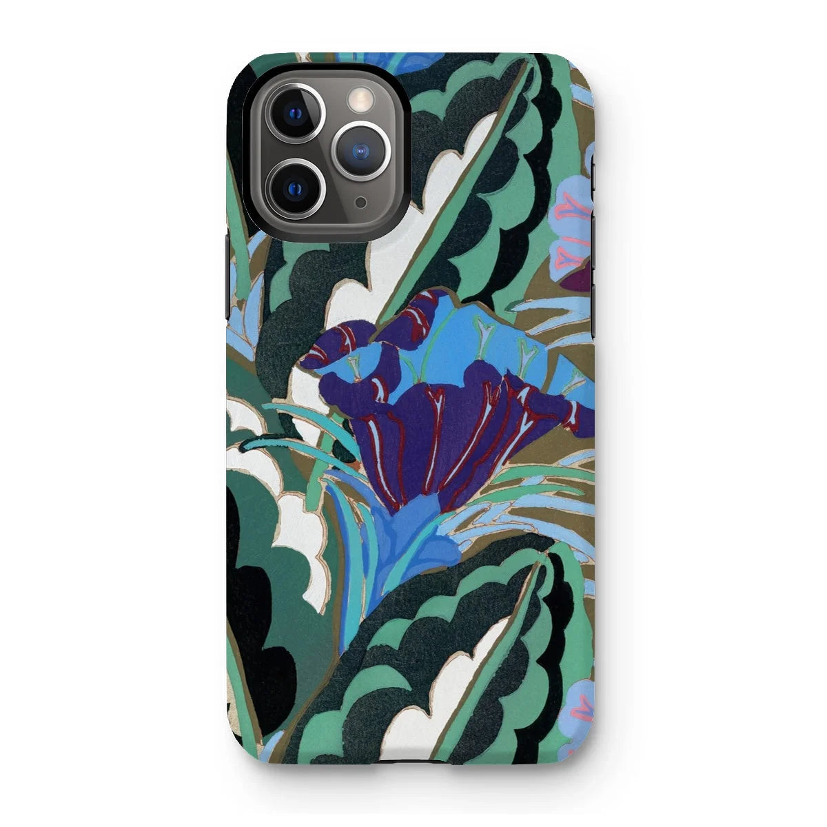 Purple Floral Motif - Edouard Benedictus Tough Phone Case Iphone 11 Pro / Gloss