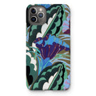 Purple Floral Motif - Edouard Benedictus Tough Phone Case Iphone 11 Pro Max / Gloss