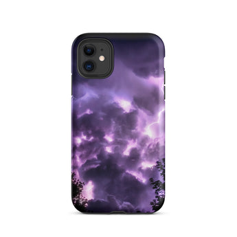 Purple Haze - Lightning Storm Iphone Case, 11 / Matte, Stormy Sky Phone Case