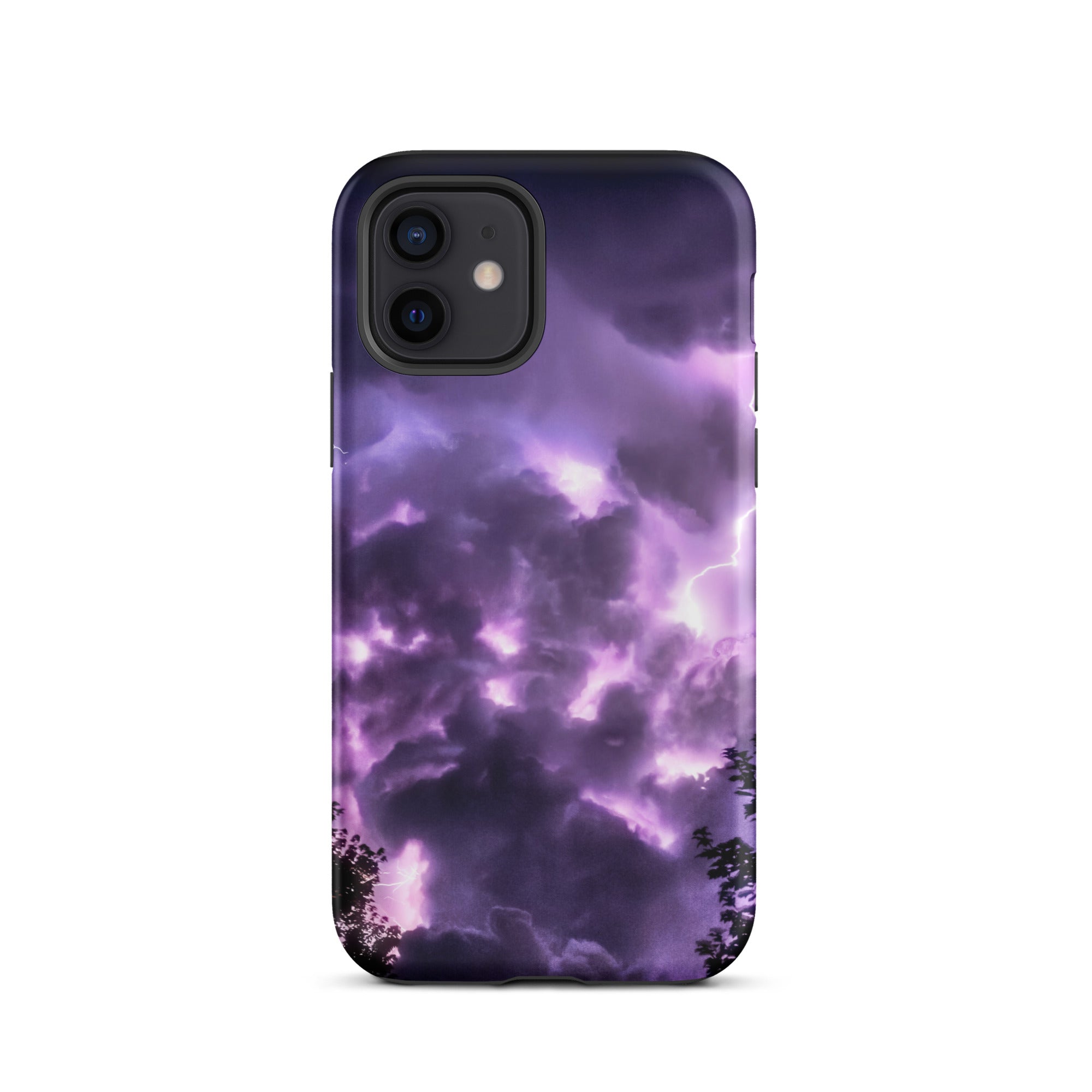 Purple Haze Lightning Storm Iphone Case, 12 / Matte, Stormy Sky Phone Case