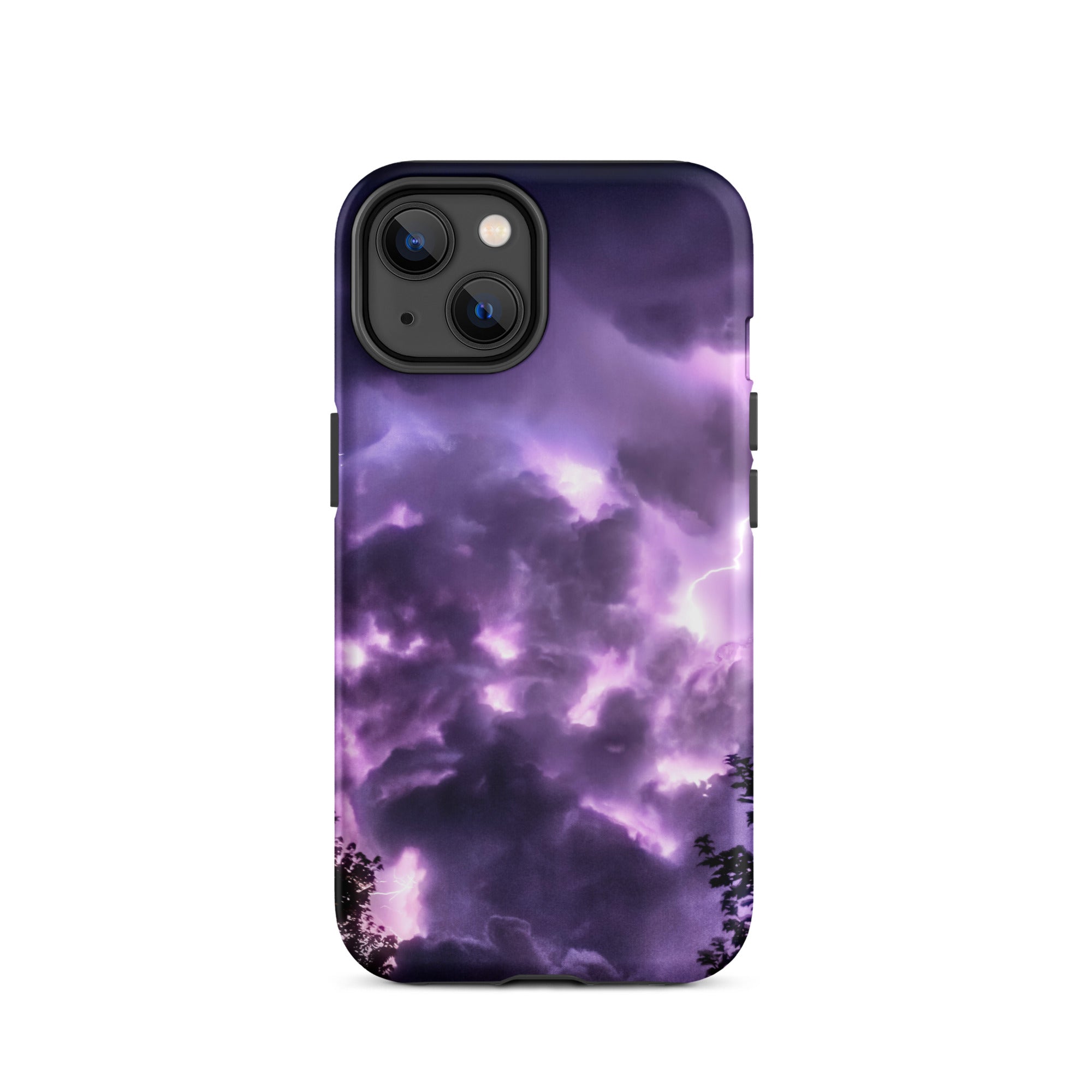 Purple Haze Lightning Storm Iphone Case, 14 / Matte, Purple Storm Cloud Phone Case