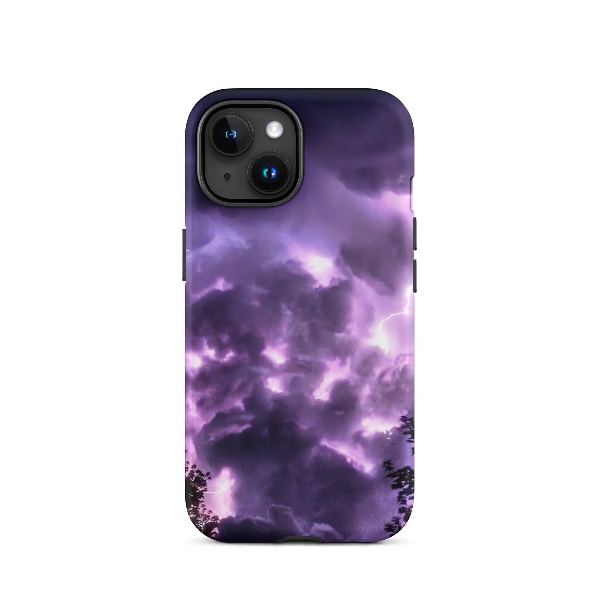 Purple Haze Lightning Storm Iphone Case, 15 / Matte, Stormy Sky Phone Case