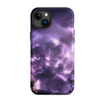 Purple Haze - Lightning Storm Iphone Case, 15 Plus / Matte, Stormy Sky Phone Case