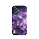 Purple Haze Lightning Storm Iphone Case, 16 / Matte, Smartphone Case Stormy Sky Design