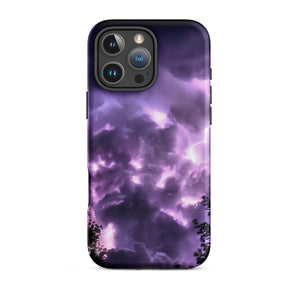 Purple Haze - Lightning Storm Iphone Case, 16 Pro Max / Matte, Stormy Cloud Phone Case