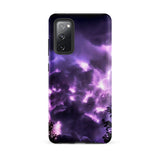 Purple Haze - Lightning Storm Samsung Case, Galaxy S20 Fe / Matte, Black Phone Case Purple Storm Design