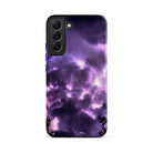 Purple Haze Lightning Storm Samsung Case, Galaxy S22 Plus / Matte, Smartphone Case Vibrant Purple Black Cloudy Sky