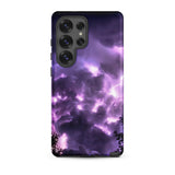 Purple Haze - Lightning Storm Samsung Case, Galaxy S25 Ultra / Matte, Phone Case Purple Storm Cloud Design