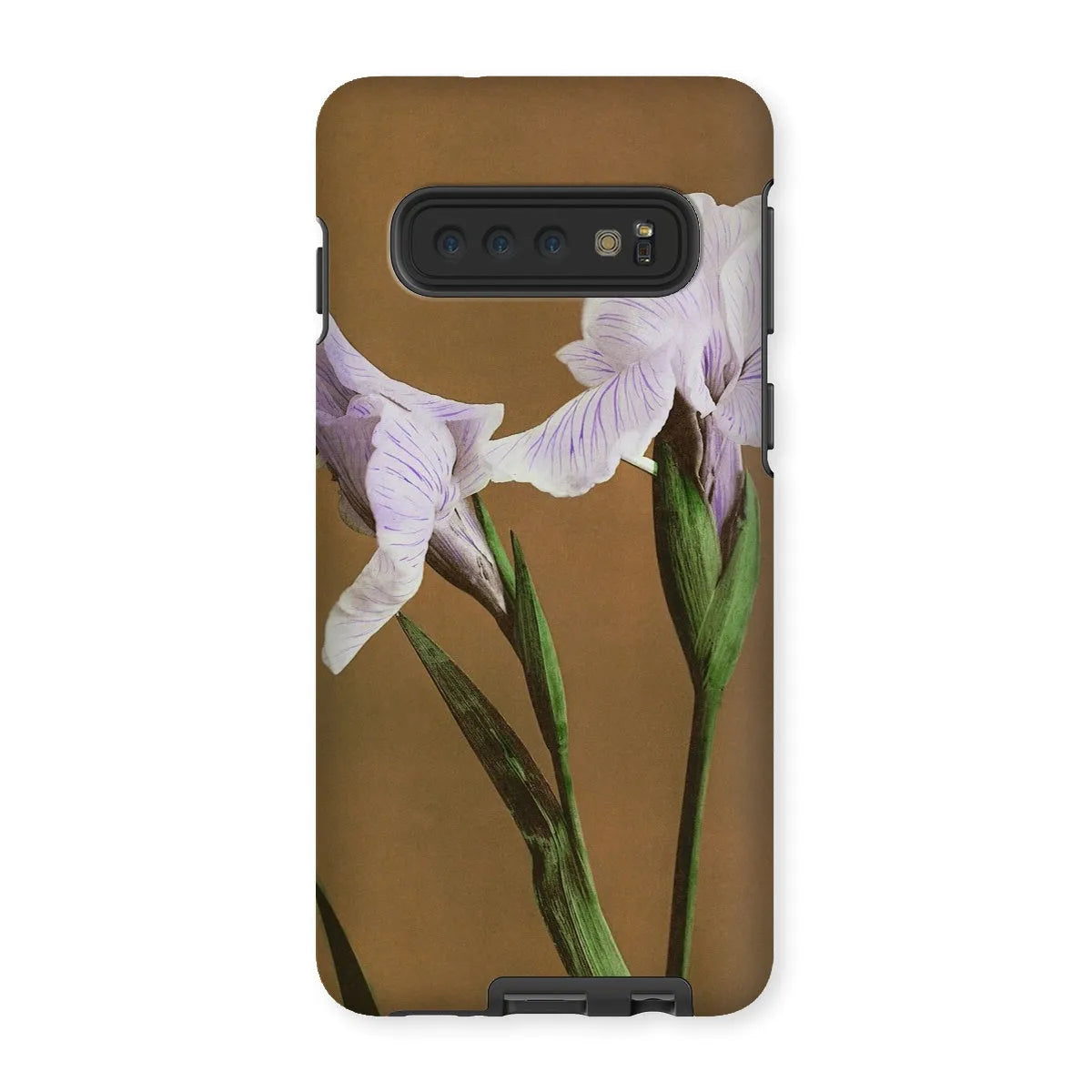 Purple Iris By Kazumasa Ogawa Art Phone Case - Samsung Galaxy S10 / Matte - Mobile Phone Cases - Aesthetic Art