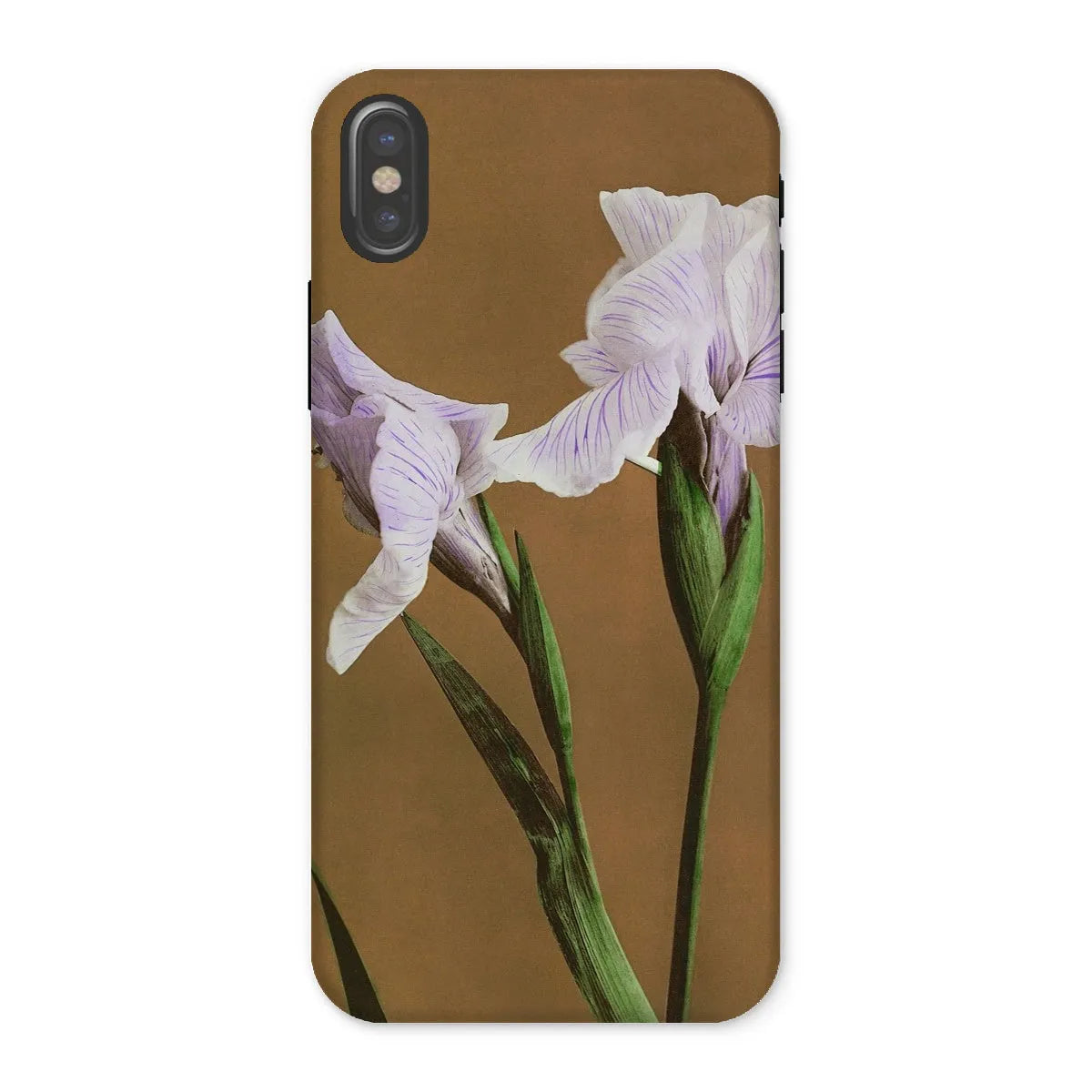 Purple Iris By Kazumasa Ogawa Art Phone Case - Iphone x / Matte - Mobile Phone Cases - Aesthetic Art