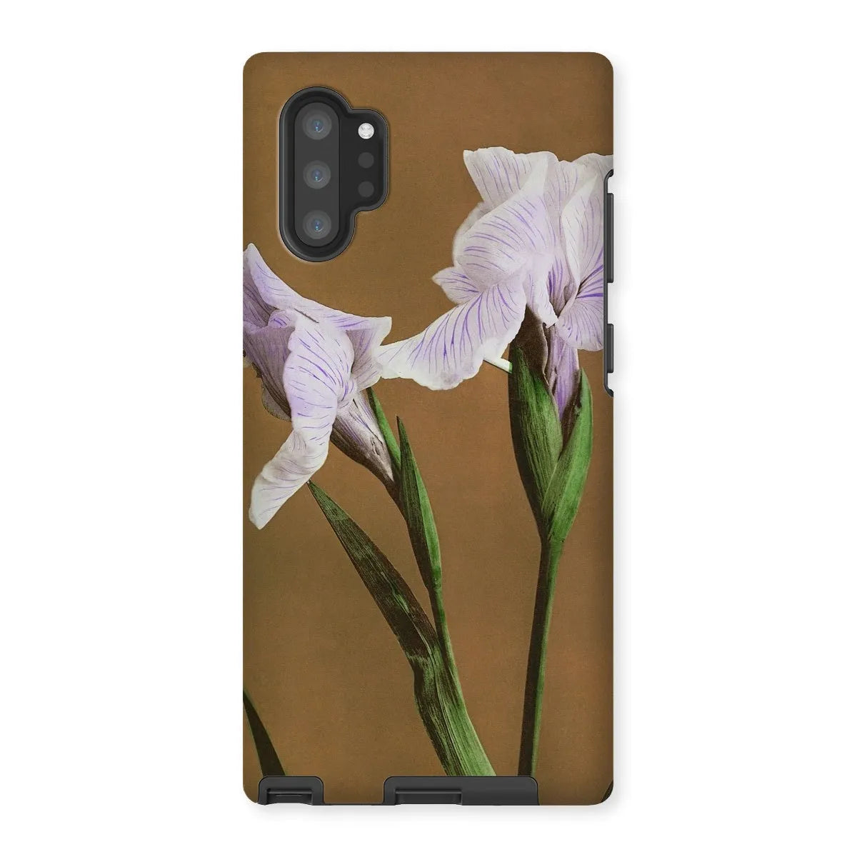 Purple Iris By Kazumasa Ogawa Art Phone Case - Samsung Galaxy Note 10p / Matte - Mobile Phone Cases - Aesthetic Art