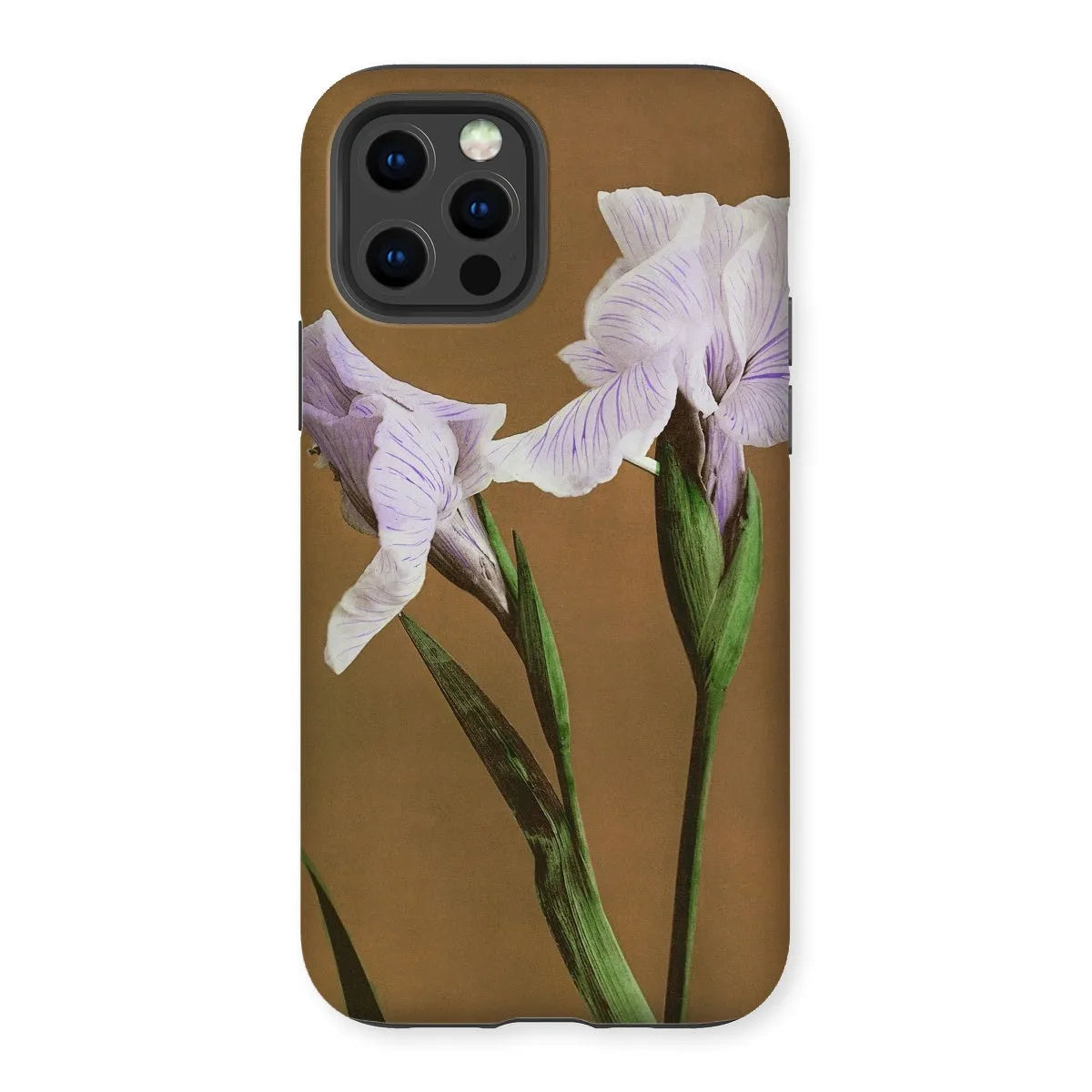 Purple Iris By Kazumasa Ogawa Art Phone Case - Iphone 12 Pro / Matte - Mobile Phone Cases - Aesthetic Art