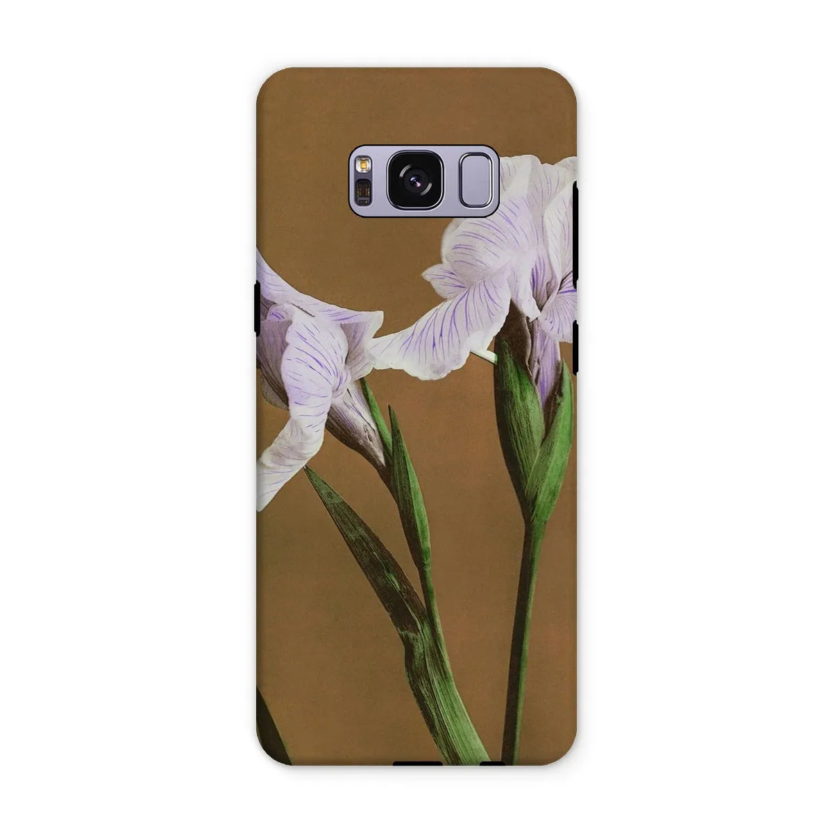 Purple Iris By Kazumasa Ogawa Art Phone Case - Samsung Galaxy S8 Plus / Matte - Mobile Phone Cases - Aesthetic Art