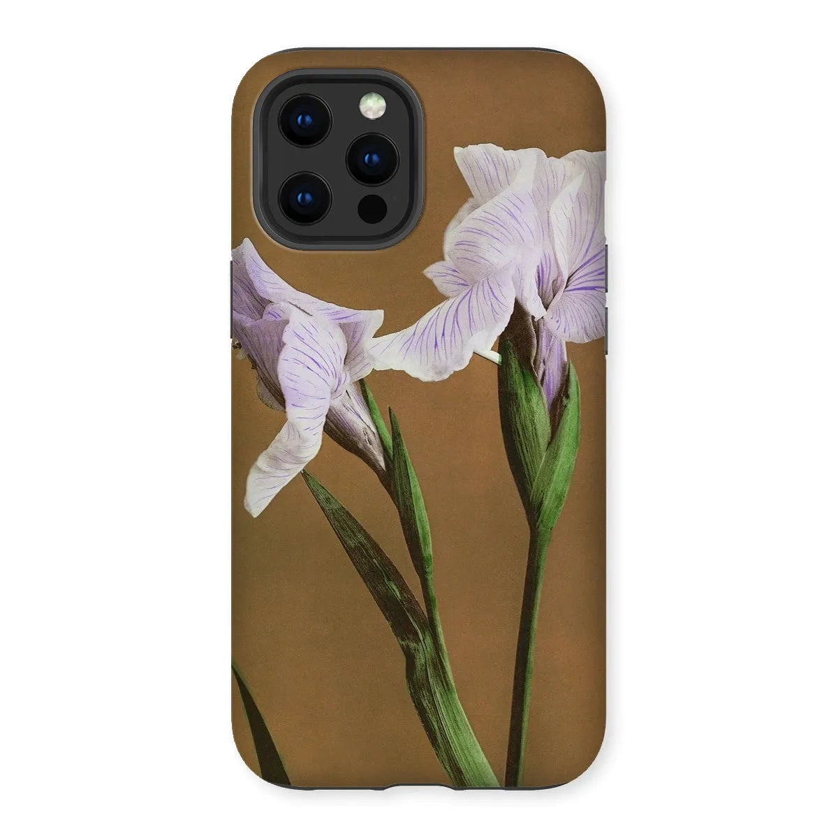 Purple Iris By Kazumasa Ogawa Art Phone Case - Iphone 12 Pro Max / Matte - Mobile Phone Cases - Aesthetic Art