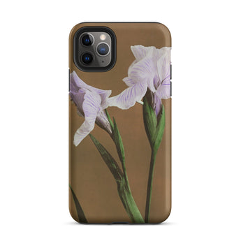 Purple Iris - Ogawa Kazumasa Floral Iphone Case, 11 Pro Max / Matte, Floral-patterned Phone Case