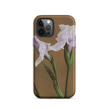 Purple Iris - Ogawa Kazumasa Floral Iphone Case, 12 Pro / Matte, Floral-patterned Phone Case